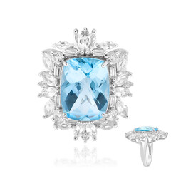 Sky Blue Topaz Silver Ring