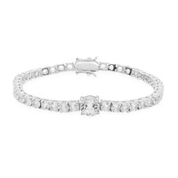 White Topaz Silver Bracelet
