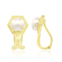 Freshwater pearl Silver ear clips (TPC)