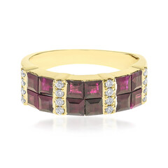 14K AAA Mozambique Ruby Gold Ring (CIRARI)