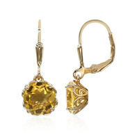Citrine Silver Earrings