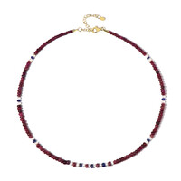 Ruby Silver Necklace (Riya)