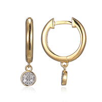 I3 (I) Diamond Silver Earrings