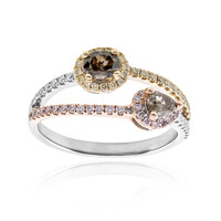 14K SI2 Fancy Diamond Gold Ring (CIRARI)