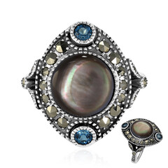 Mother of Pearl Silver Ring (Annette classic)