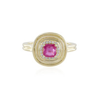 9K Madagascar Pink Sapphire Gold Ring (de Melo)