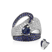 18K Blue Sapphire Gold Ring (Estée Collection)