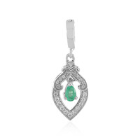 Ethiopian Emerald Silver Pendant