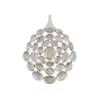 Green Maniry Labradorite Silver Pendant (KM by Juwelo)
