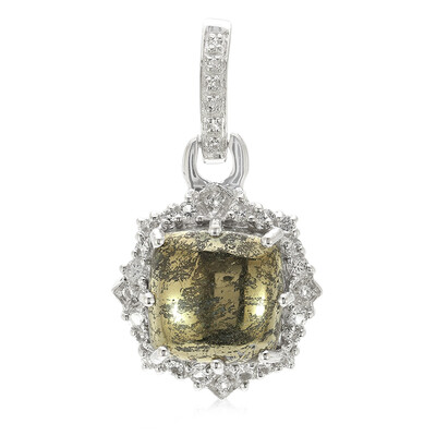 Apache Gold Stones Silver Pendant