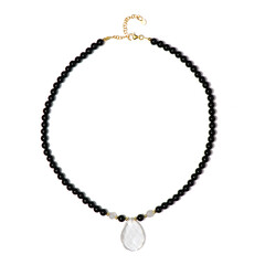 White Quartz Silver Necklace