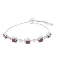 Ruby Silver Bracelet