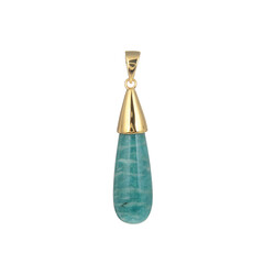 Amazonite Silver Pendant