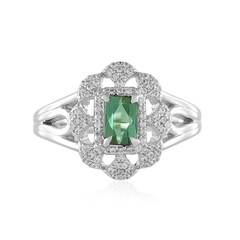 Benedito Green Tourmaline Silver Ring