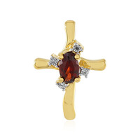 Mozambique Garnet Silver Pendant