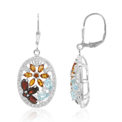 Madeira Citrine Silver Earrings