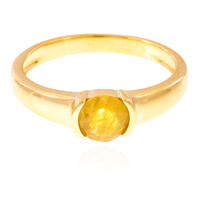 Madagascar Yellow Sapphire Silver Ring