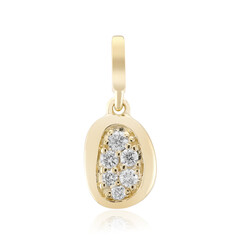 9K SI1 (G) Diamond Gold Pendant