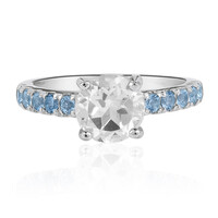 White Topaz Silver Ring