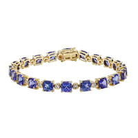 14K AAA Tanzanite Gold Bracelet (CIRARI)