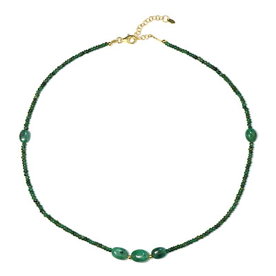 Zambian Emerald Silver Necklace