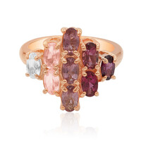 Rhodolite Silver Ring