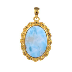 Larimar Silver Pendant