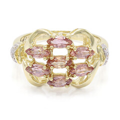 18K Unheated Padparadscha Sapphire Gold Ring (AMAYANI)