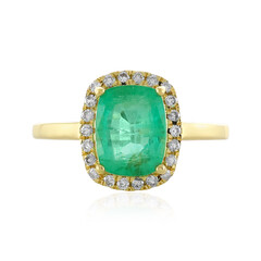 18K Ethiopian Emerald Gold Ring (AMAYANI)