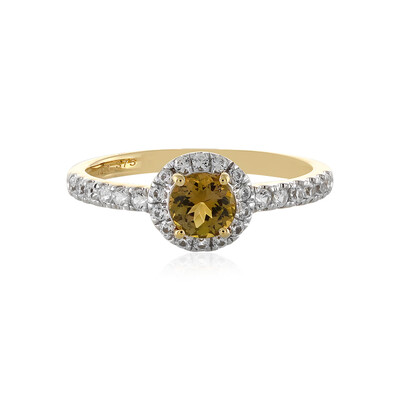 9K Yellow Tanzanite Gold Ring