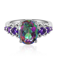 Mystic Quartz Silver Ring