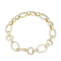 White Topaz Silver Bracelet (Adela Silber)