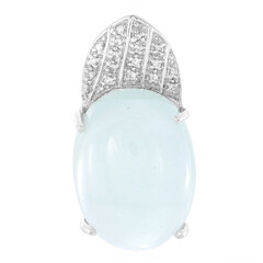 Aquamarine Silver Pendant