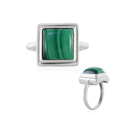 Malachite Silver Ring (MONOSONO COLLECTION)