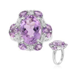 Bolivian Amethyst Silver Ring