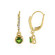 Russian Diopside Silver Earrings