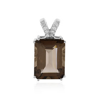 Smoky Quartz Silver Pendant