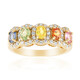 Green Sapphire Silver Ring