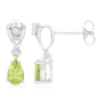 Cuprian Tourmaline Silver Earrings
