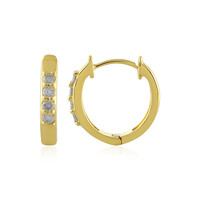 I4 (J) Diamond Silver Earrings