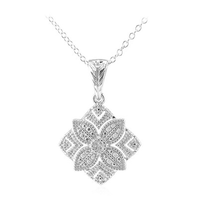 I3 (I) Diamond Silver Necklace