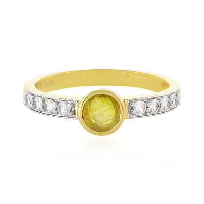 Madagascar Yellow Sapphire Silver Ring