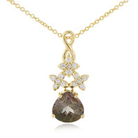 18K Nigerian Neon Tourmaline Gold Necklace (AMAYANI)