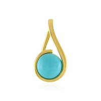 Sleeping Beauty Turquoise Silver Pendant