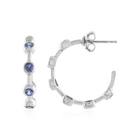 Tanzanite Silver Earrings