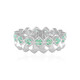 Russian Emerald Silver Ring (de Melo)