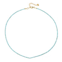Blue Apatite Silver Necklace