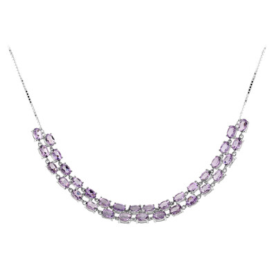 Amethyst Silver Necklace