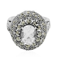 White Topaz Silver Ring