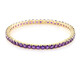 Zambian Amethyst Silver Bracelet (M de Luca)